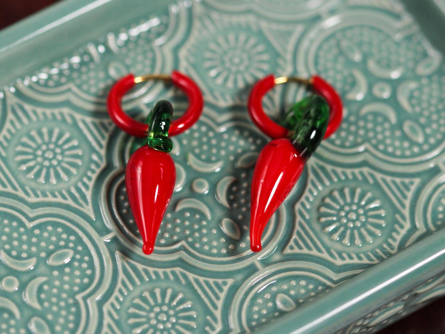 Chilli Pepper Ατσάλινα Σκουλαρίκια