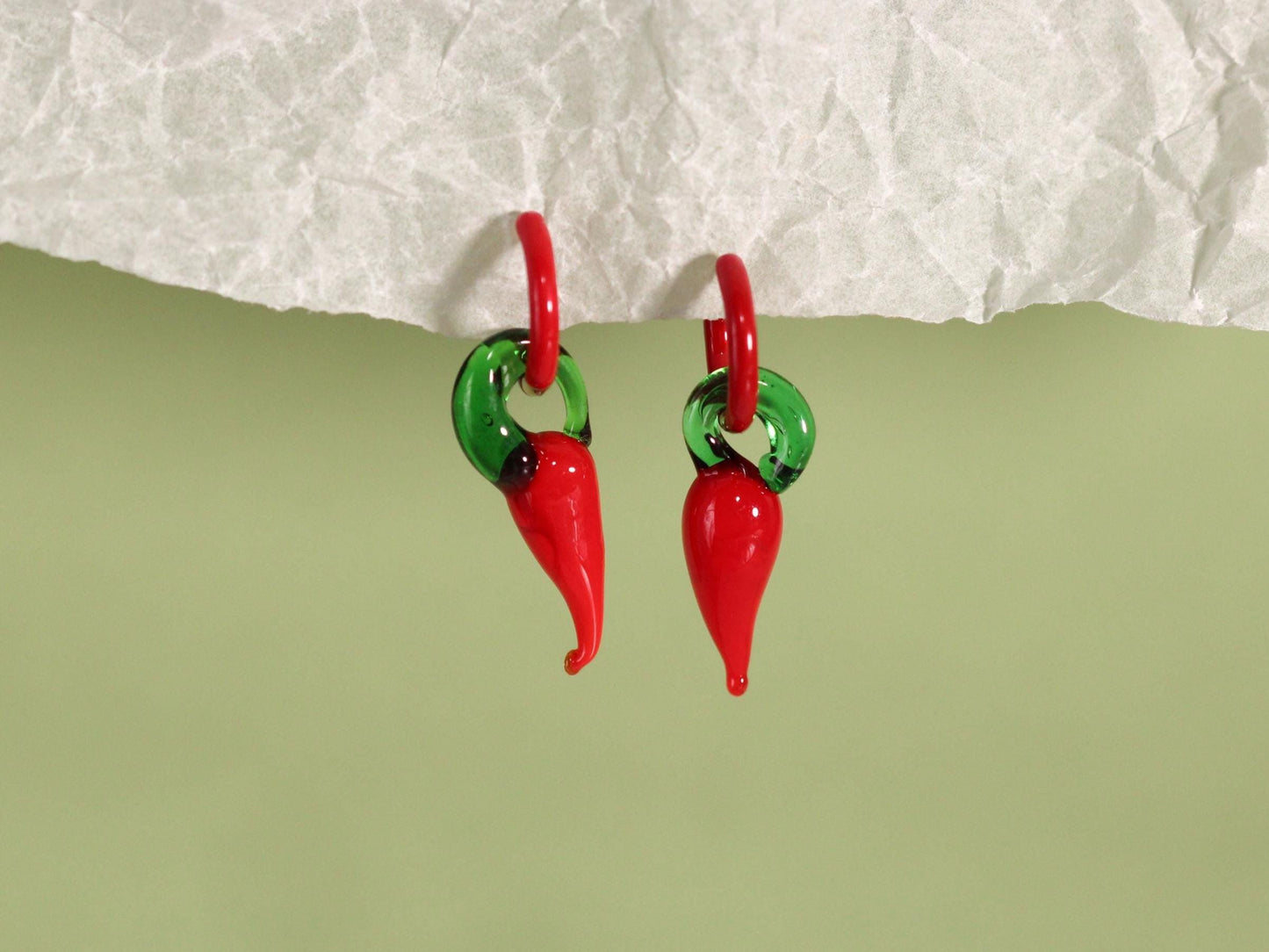 Chilli Pepper Ατσάλινα Σκουλαρίκια
