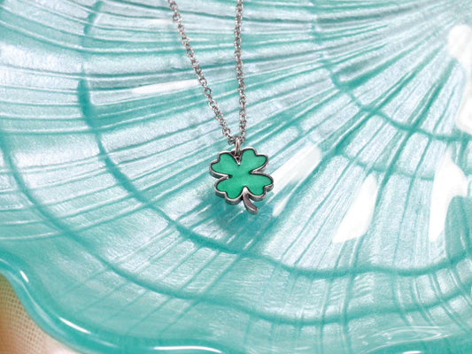 Ατσάλινο Κολιέ Lucky Clover